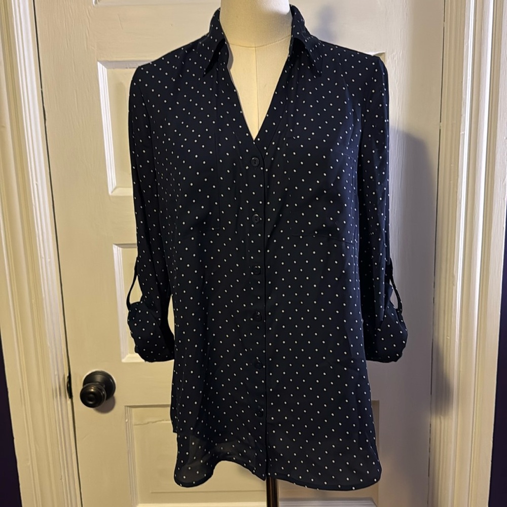 Polka Dot Button Down